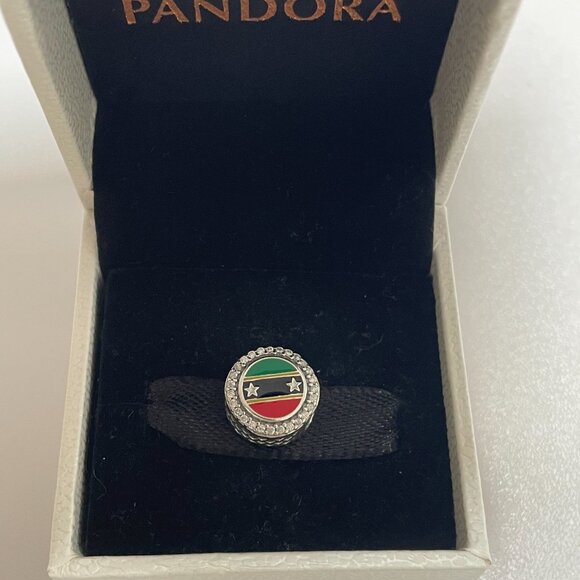 Pandora St.Kitts &Nevis Flag Exclusive Charm Bead - Picture 3 of 5